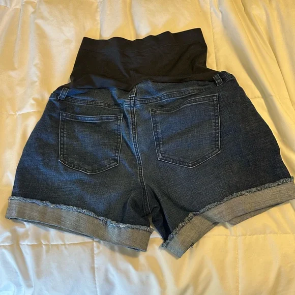 Sonoma Cuffed Maternity Jean Shorts - Picture 2 of 5